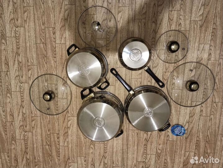 Набор посуды из нержавеющей стали Bergner