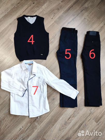 Костюм школьный для мальчика, рубашки, брюки