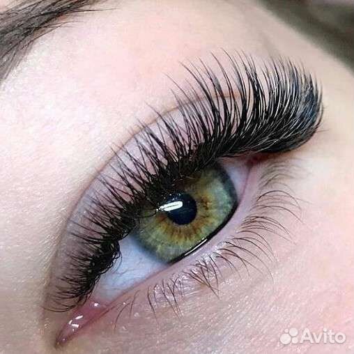 Наращивание ресниц и оформление бровей # 4779