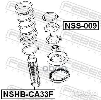 Опора амортизатора nissan primera 01-07 пер. NS