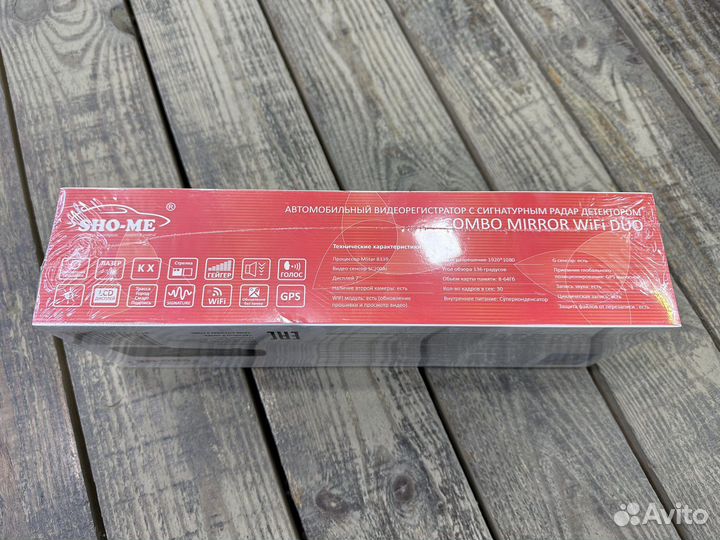 Видеорегистратор Sho-Me Combo Mirror WiFi DUO