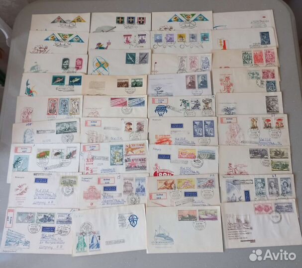 Конверты почтовые с марками СССР 134 шт коллекция
