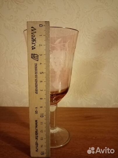 Фужеры бокалы цветное стекло СССР