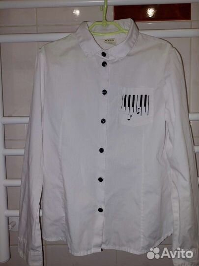 Рубашка школьная для девочки 128