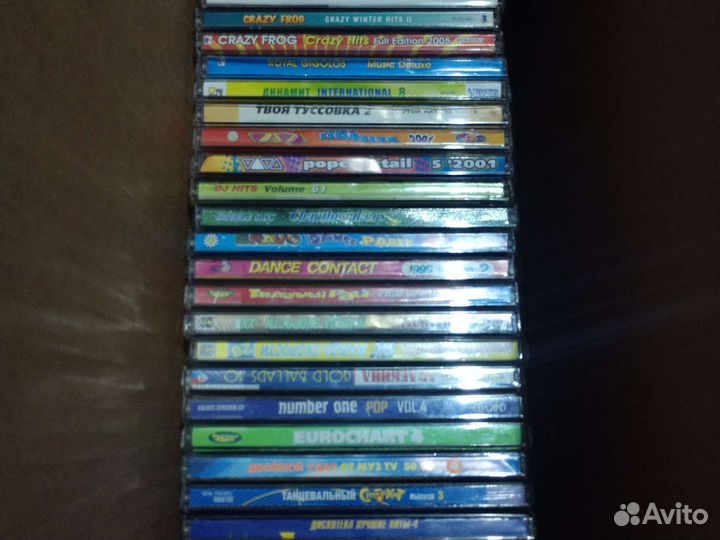 CD диски (музыка) в основном сборники