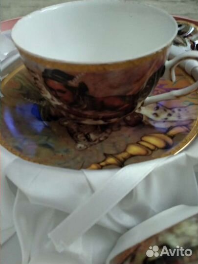 Чайный сервиз тонкий фарфор