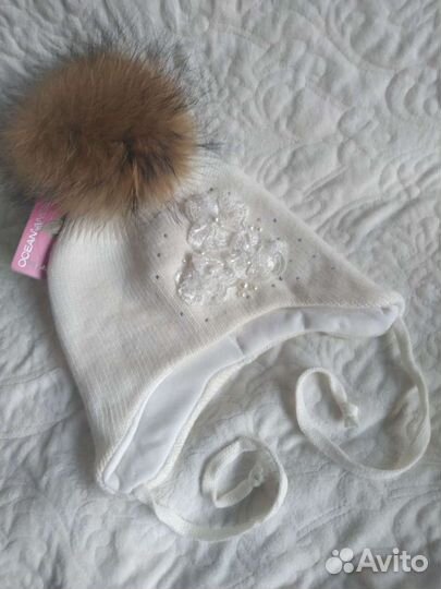 Шапка зимняя для девочки 50 52