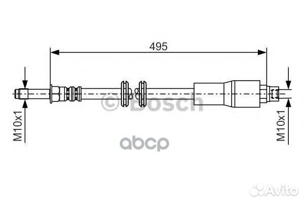 Тормозной шланг 1 987 481 005 Bosch