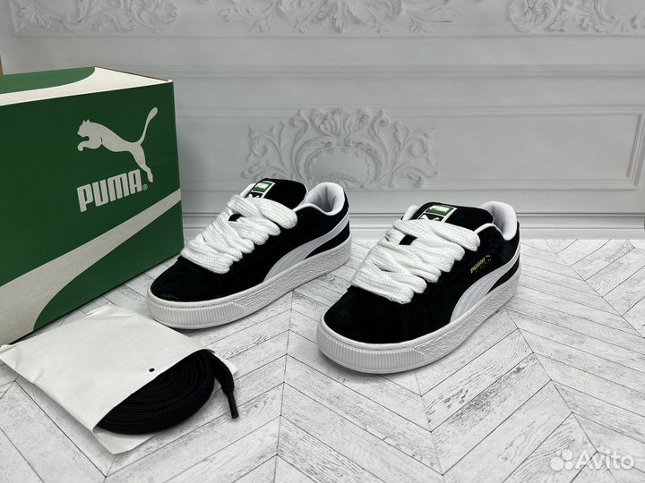 Кеды puma suede xl черные