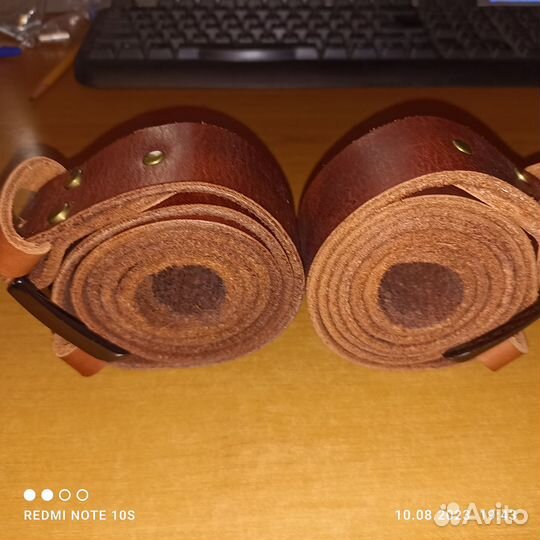 Мужской кожаный ремень ручной работы 40 мм