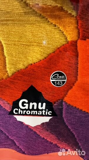 Сноуборд gnu chromatic+крепления