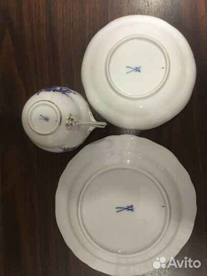 Чайная тройка германия Мейсен
