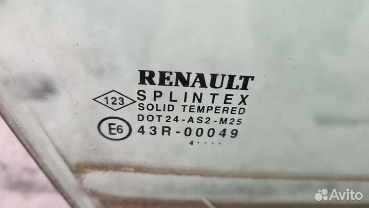 Стекло передней правой двери Сценик 2