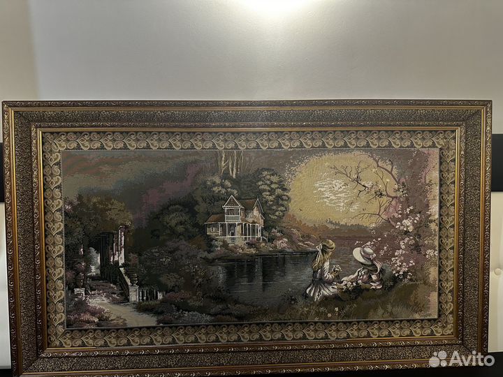 Картина, гобелен в раме. 152 см * 87 см