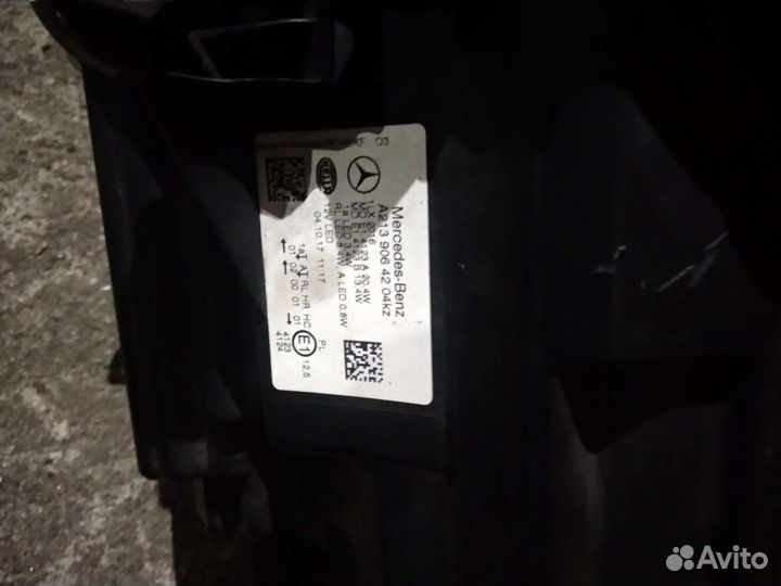 Мерседес 213 Е W фара правая