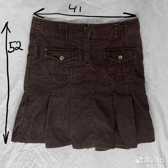 Вельветовая юбка винтаж