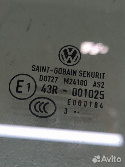 Стекло боковой двери Volkswagen Golf 7, 2014