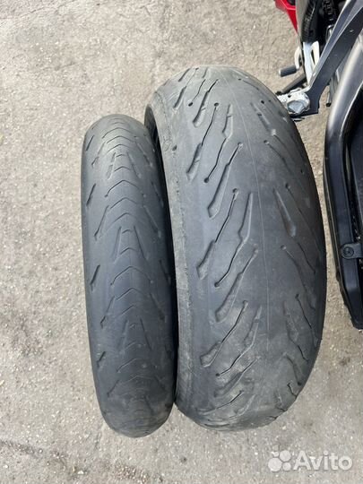 Комплект резины 180 и 120 michelin pilot road 5