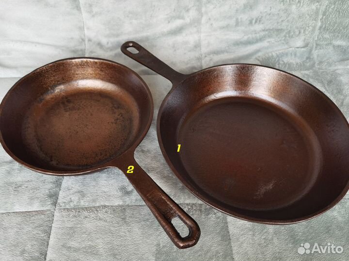 Чугунные сковороды СССР, серия Слуцк Эмальпосуда