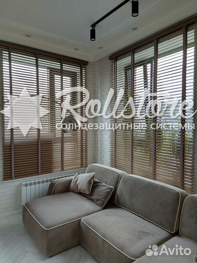 Жалюзи горизонтальные дерево/бамбук