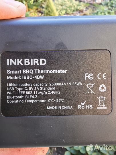 WI-FI & Bluetooth-термометр inkbird ibbq-4BW