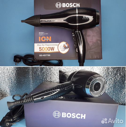 Профессиональный фен Bosh Пакикмахер Ion Pro Salon