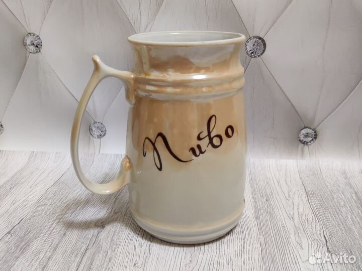 Кружка пивная Рак фаянс Полонский фз СССР