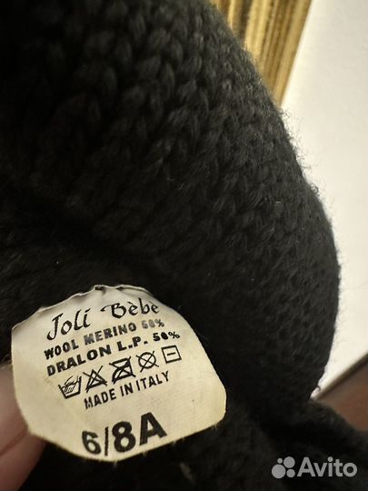 Шапка итальнская зимняя для девочки joli bebe