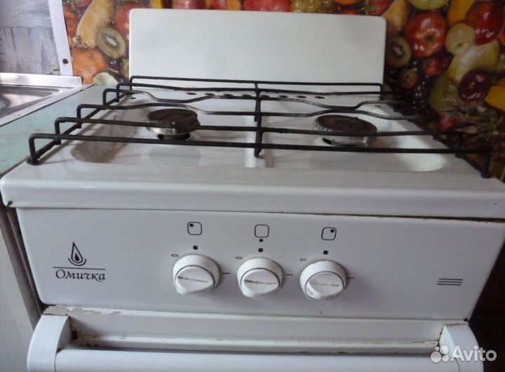 Газовая плита 2 конфорки с духовной