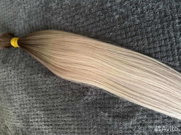 Волосы натуральные срез омбре 60 см