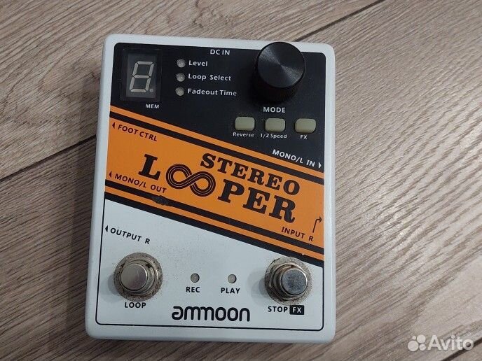 Гитарная педаль эффектов,ammoon stereo looper