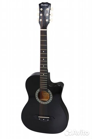 Акустическая гитара новая черная