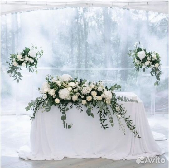 Оформление свадьбы/ свадебного стола/ президиум