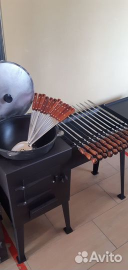 Шампура для люля и двойной спицей для овощей