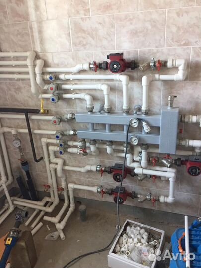 Монтаж отопления, водоснабжение, канализация