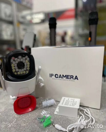 Камера видеонаблюдения Wifi (+sd 128gb в подарок)