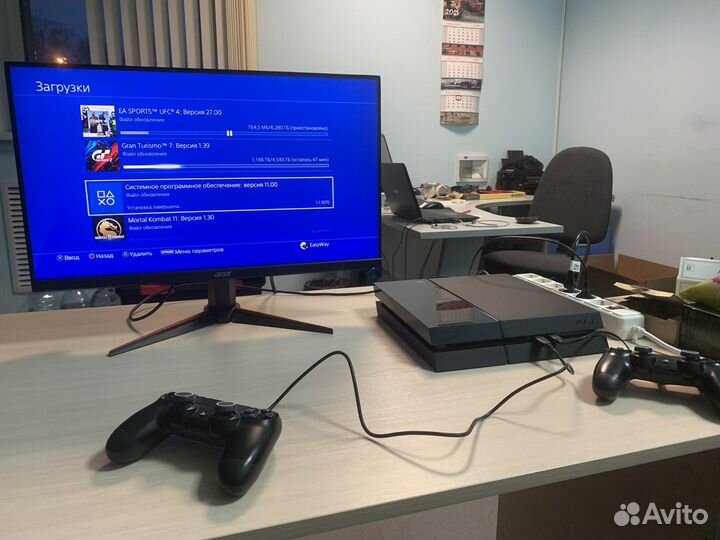 Playstation 4 2гп+GT7+UFC4