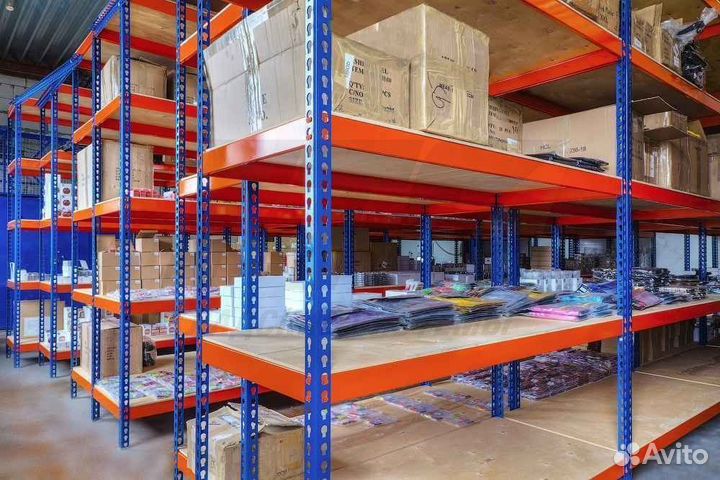 Складские полочные стеллажи для склада