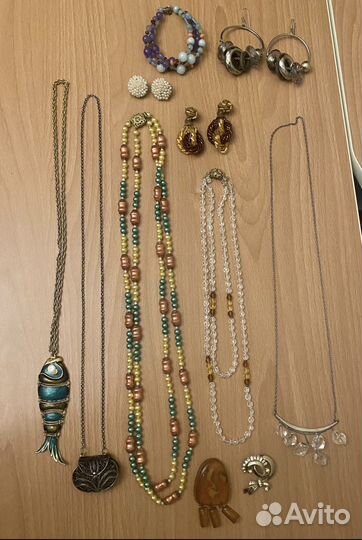 Бижутерия винтажная европа США СССР