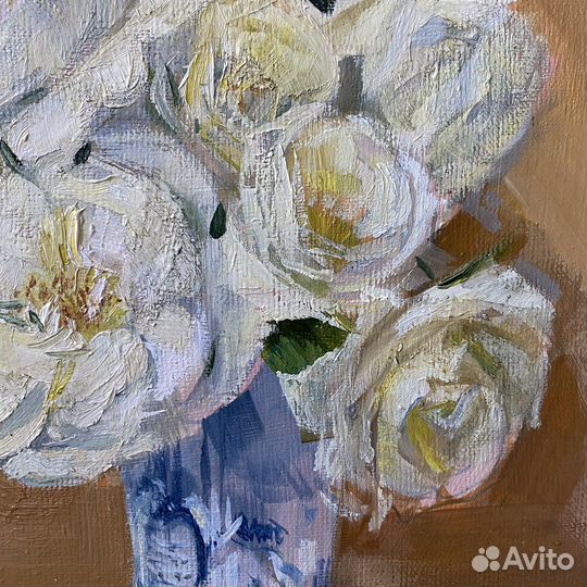 Картина «Летние Розы», холст/ масло