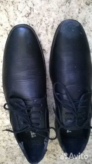 Туфли черные,мужские из кожезаменителя