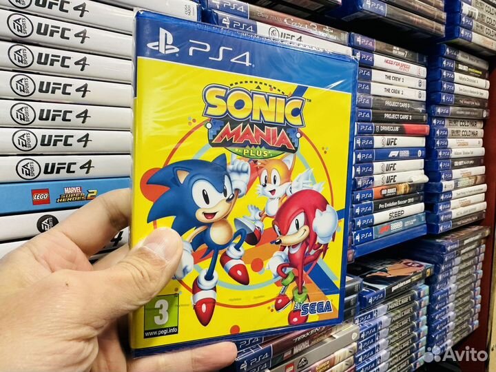 Sonic mania ps4 диск новый