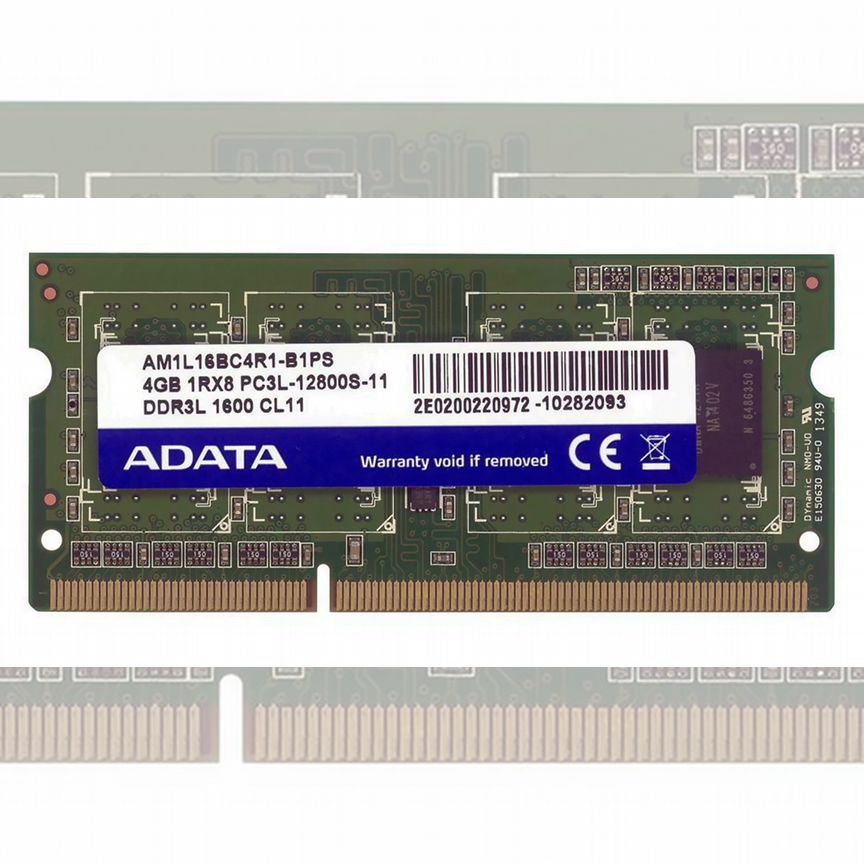 [AM1L16BC4R1-B1PS] Оперативная Память Adata 4gb Am1l16bc4r1-B1ps