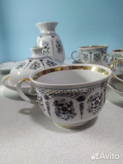 Чайный сервиз Тернопольский СССР + ваза