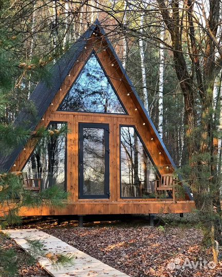A-frame 42 м2 под ключ (200 мм утепление)