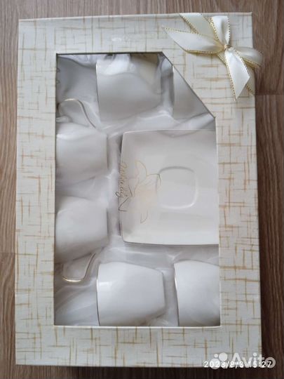 Сервиз чайный, фарфор, новый