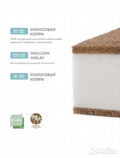 Матрац Plitex Eco Line 120*60 см