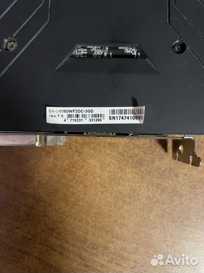 Видеокарта GeForce GTX 1060 3 gb