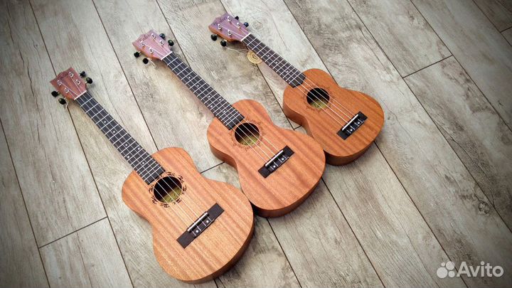 Укулеле в ассортименте (новые) + тёплый чехол
