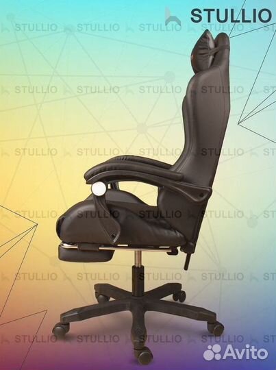 Компьютерное игровое кресло геймерское с массажем